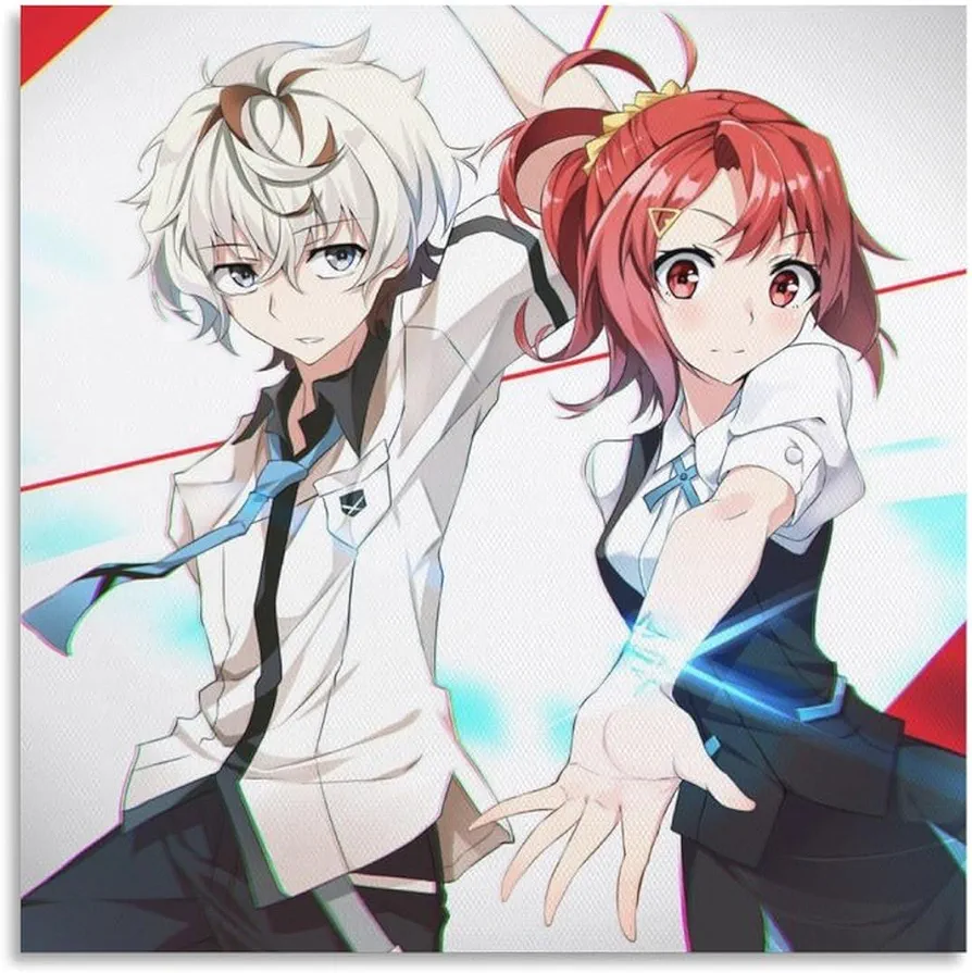 Japanese Crunchyroll Anime Kiznaiver Sonozaki Noriko Poster Print Tapestry Wall Art Painting Gifts Bedroom Living Room Decor Modern Home 12x12inch(30x30cm)