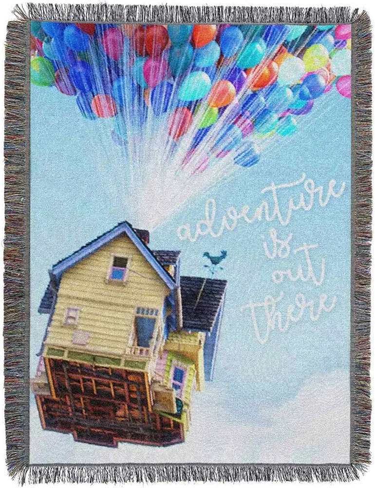 Northwest Woven Tapestry Throw Blanket, 48" x 60", Up Watercolor Adventure