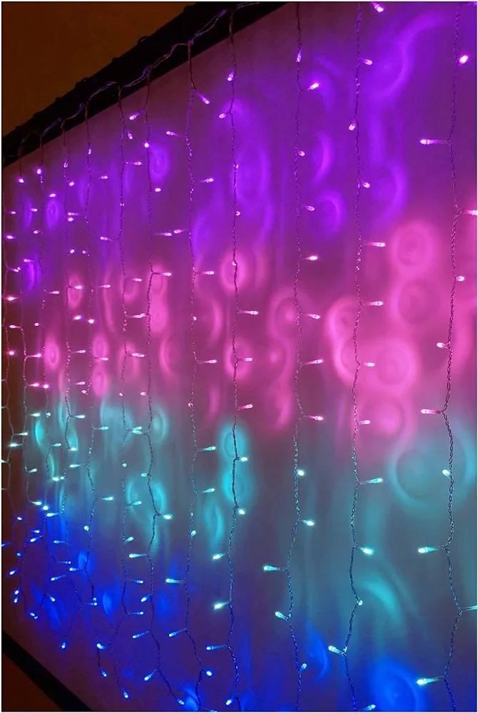 Something Unicorn - LED String Curtain Lights with Dimmer Switch for Teen Room, Girls Room, College Dorm, Nursery and Kids Room Decor. Perfect for Mermaid, Purple, Pink Decoration. (Standard Version)