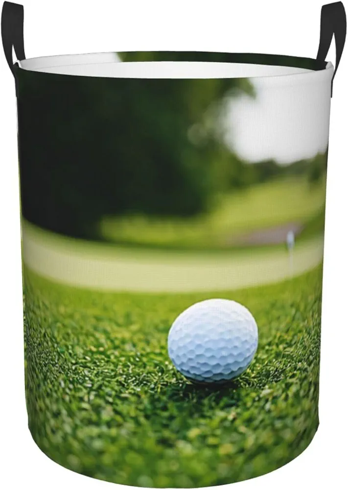 Laundry Baskets with Handles Waterproof Small inches Storage Basket, Collapsible Laundry Hampers, Laundry Room Organization & Apartment Essentials - beautiful golf course