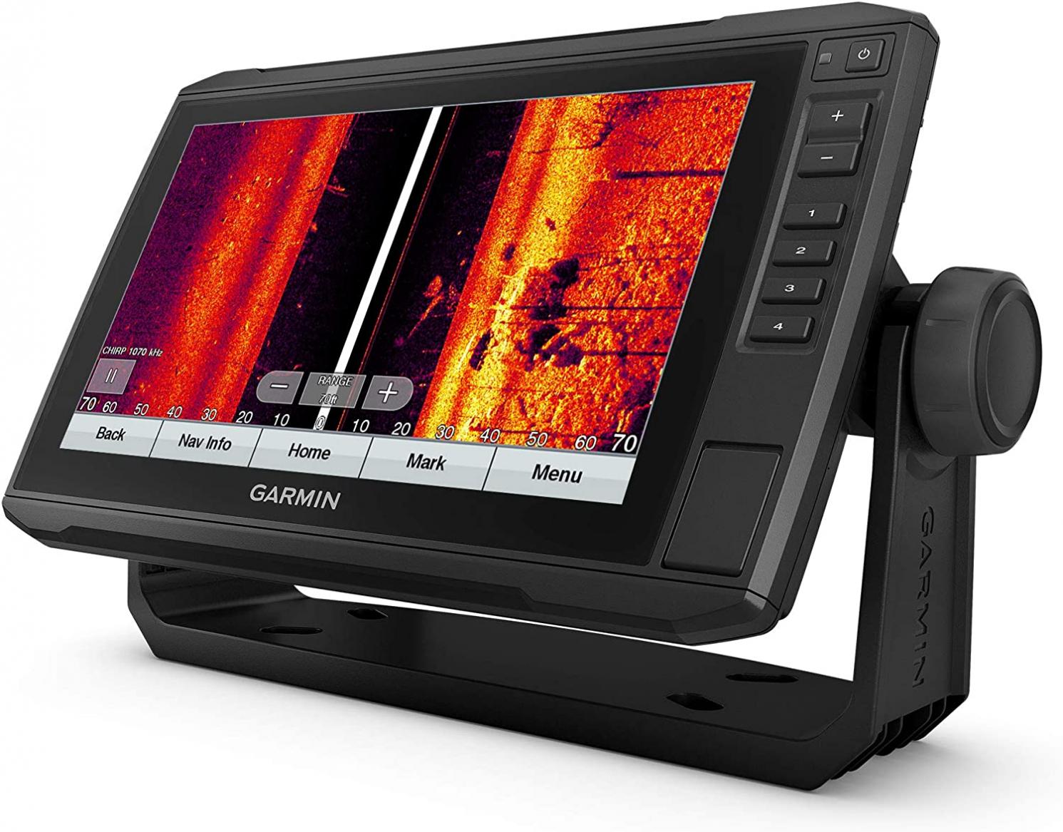 "Garmin ECHOMAP UHD 93sv with GT56UHD-TM Transducer, 9"" Keyed-Assist Touchscreen Chartplotter with U.S. LakeVü g3 and Added High-Def Scanning Sonar" (010-02523-01)