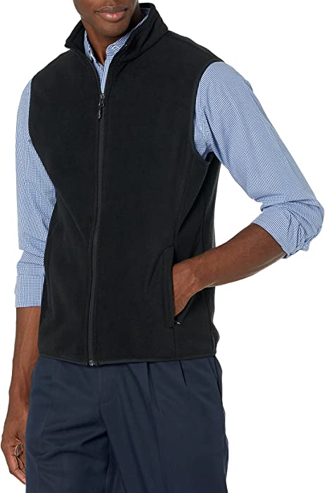 Amazon Essentials Men's Full-Zip Polar Fleece Vest