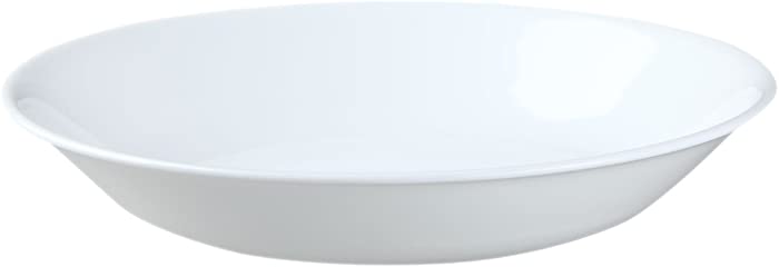 Corelle Livingware 20-Ounce Salad/Pasta Bowl, Winter Frost White (2, White)