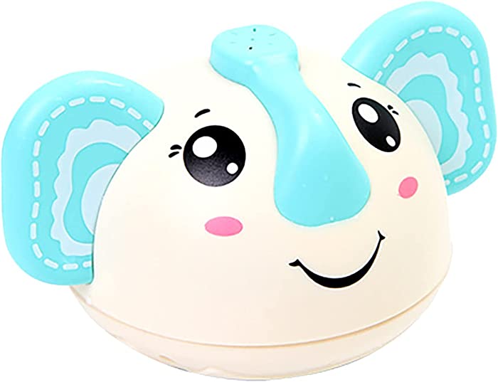 Sunbona Baby Bath Toys, Induction Elephant Spray Water Bath Toy,Light Up Bath Sprinkler Toys Bathtub Shower Pool Bathroom Toys Gifts for Baby Toddlers 1-5 (White, One Size)