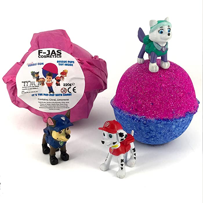 Paw Patrol Handmade Bubblegum Bath Bomb 220g