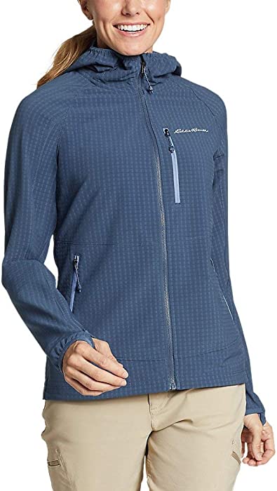 Eddie Bauer Women's Sandstone Backbone Grid Hoodie