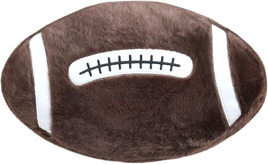 Football Throw Pillow Fluffy Sport Stuffed Football Pillow Soft Durable Sports Toy Gift for Kids Room Decor Winter Style