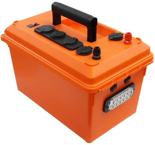 Powerwerx MEGAbox Portable Power Box for 30-70Ah Lithium Iron Phosphate (LiFePO4) Bioenno Batteries