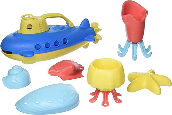 Green Toys Tide Pool Submarine Bath Set