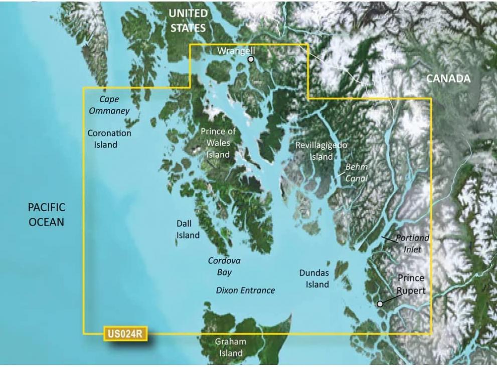 Garmin VUS024R - Wrangell to Dixon Entrance - SD Card