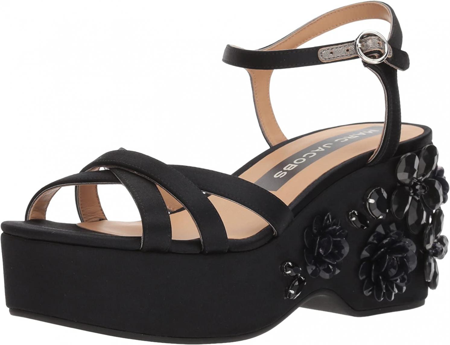 Marc Jacobs Women's Callie Embellished Wedge Sandal,