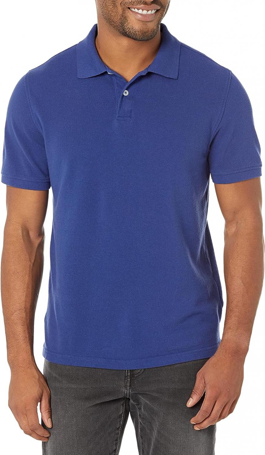 Amazon Essentials Men's Slim-Fit Cotton Pique Polo Shirt