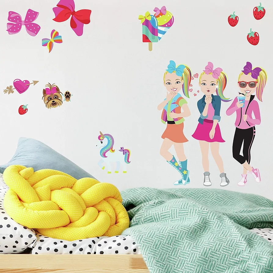 RoomMates RMK4253SCS Jojo Siwa Cartoon Peel and Stick Wall Decals