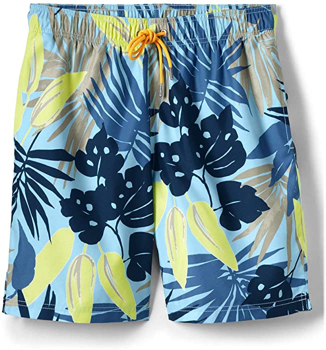 Lands' End Men's 8" Solid Volley Swim Trunks