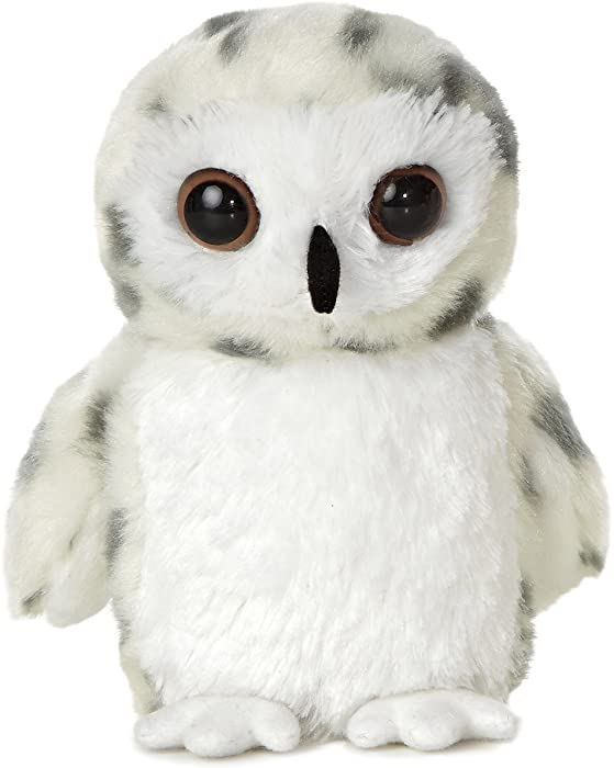 Aurora Mini Flopsie 6" Snowy Owl,White