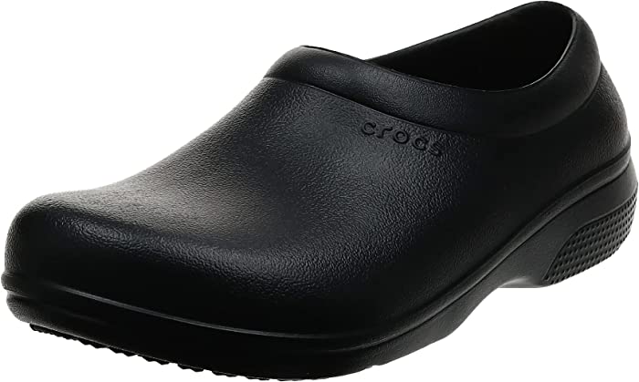 Crocs Unisex-Adult Men's and Women's on The Clock Clog | Slip Resistant Work Shoes