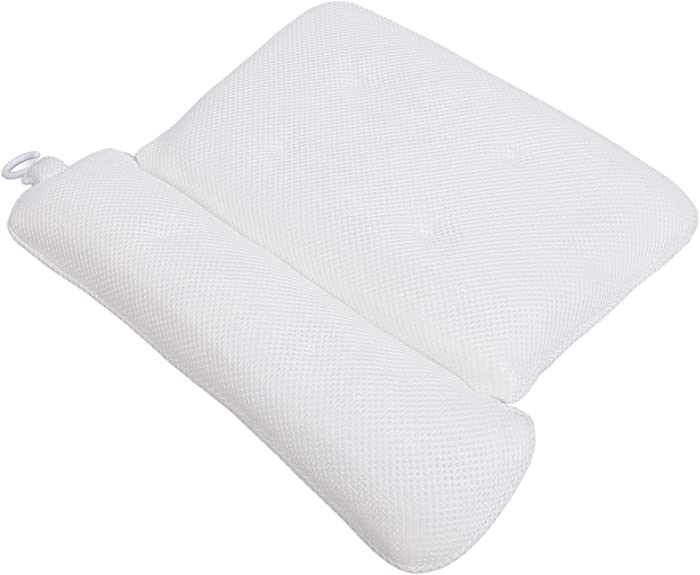 SPA Pillow, Prevent Slipping Breathable Relax Head Ergonomic Bathtub Pillow for SPA