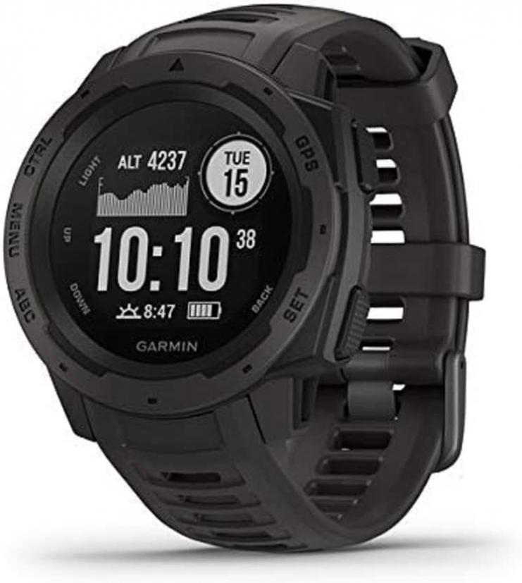 Garmin Instinct, GPS Watch, Graphite, Refurbished