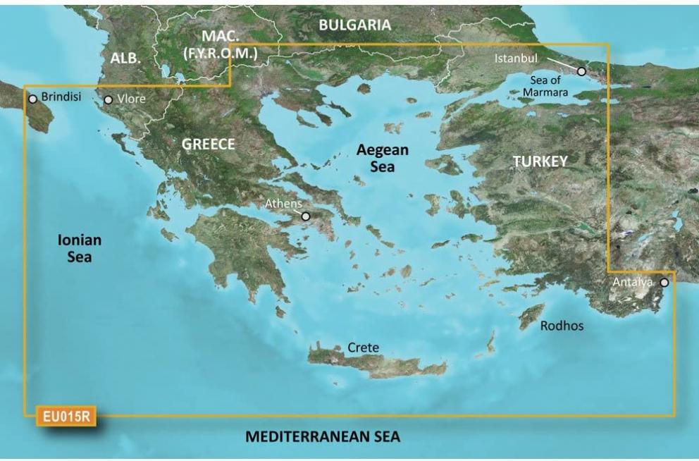 Garmin Bluechart G2 HXEU015R Aegean Sea & Sea of Marmara - Micro SD & SD