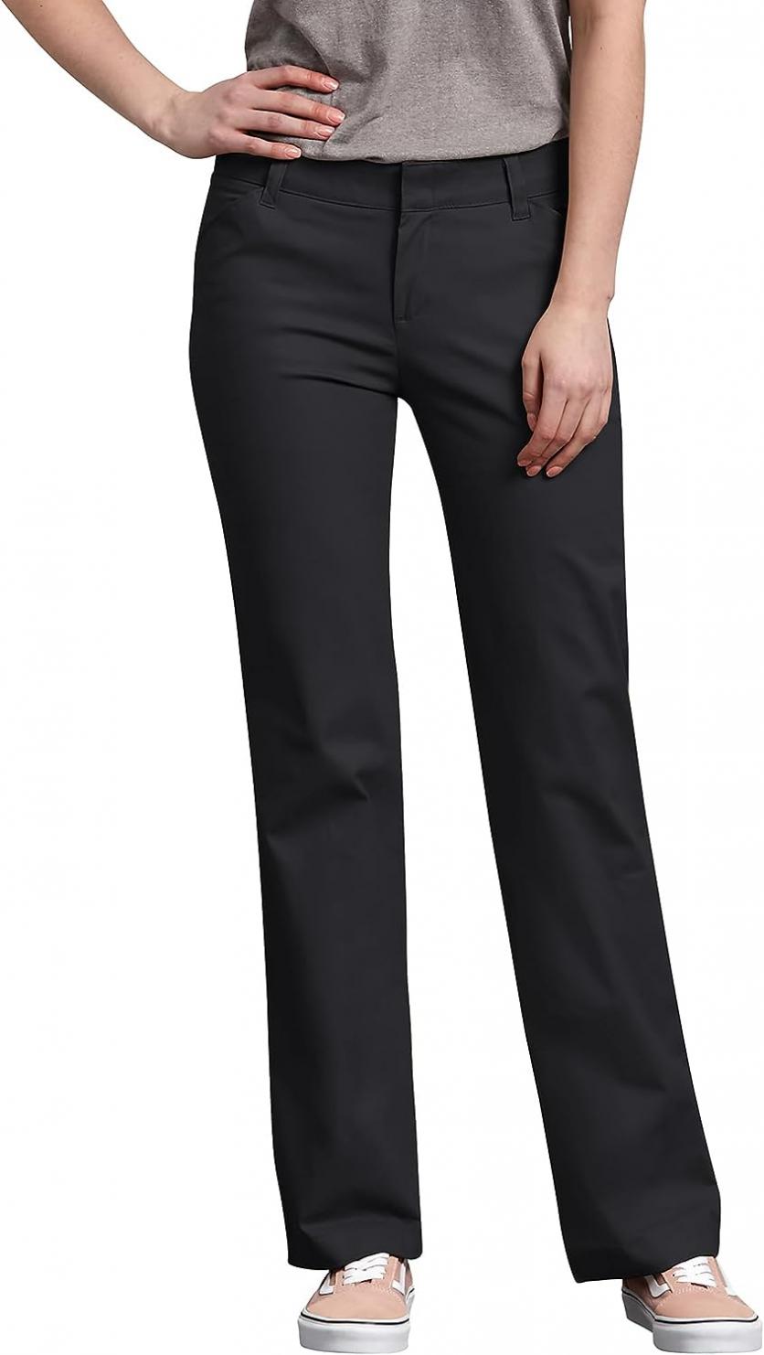 Dickies Women's Relaxed Straight Stretch Twill Pant