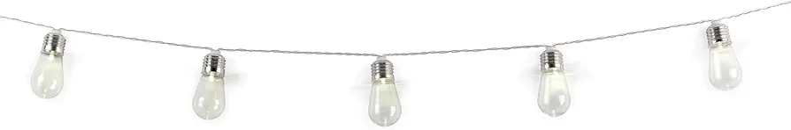 Kikkerland LT12 Edison Bulb String Lights, 1 EA, White