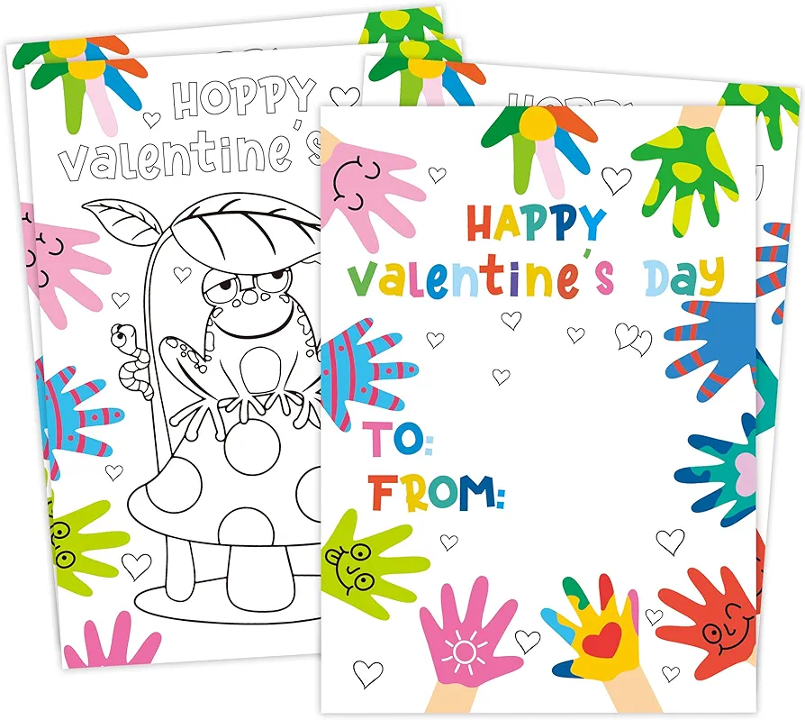 30pcs Greetings Valentine's Day Cards for Boys Girls Classroom,Small Animals Themed Valentine's Exchange Cards,Valentine's Thank You Cards,Child Boys Girls Valentines Party Favor,2S