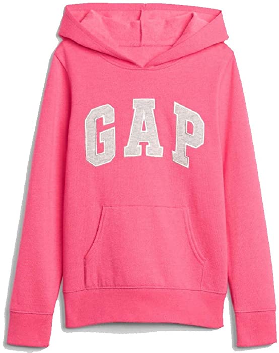 GAP Girls Fleece Arch Logo Pullover Hoodie