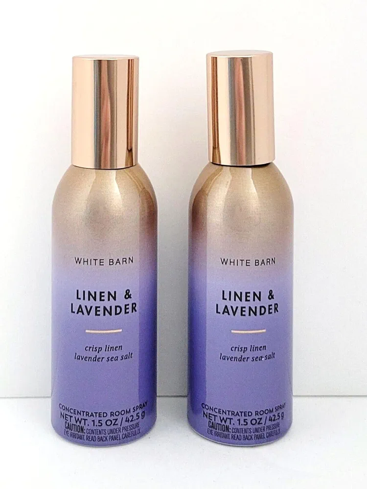 White Barn-Bath & Body Works Linen and Lavender Concentrated Room Spray 1.5 oz Set of 2